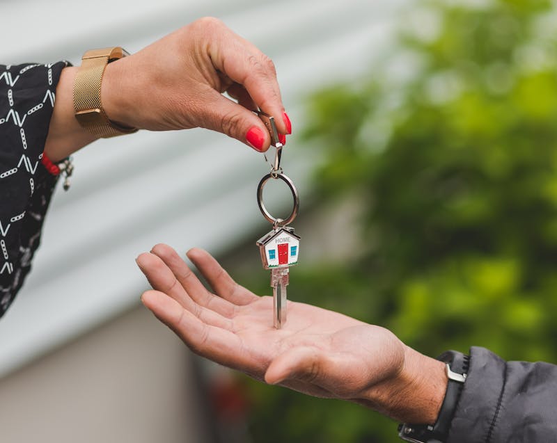 handing over the house key